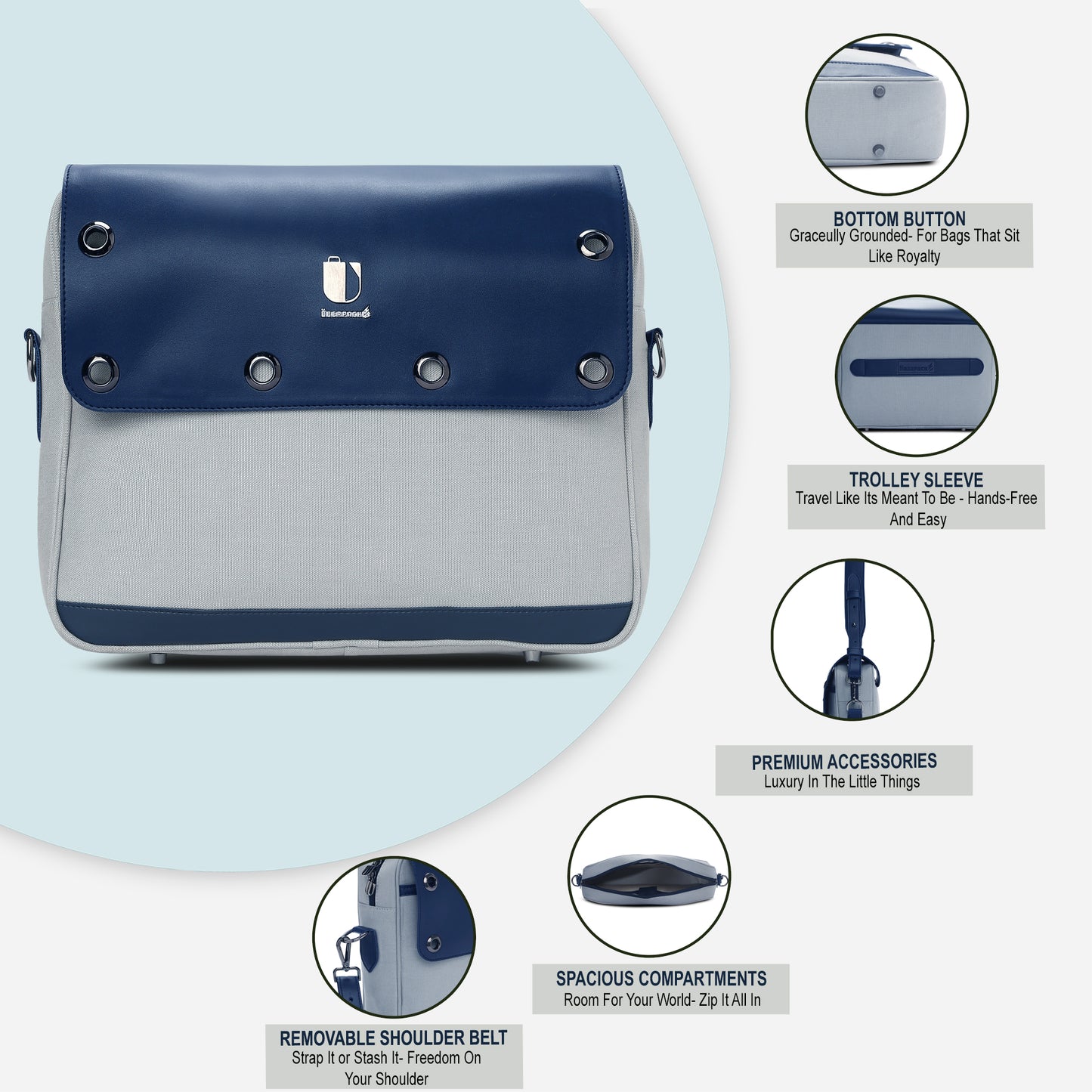 Insight Pack - Steel Gaze | Laptop Bag / Messenger Bag - Überpack