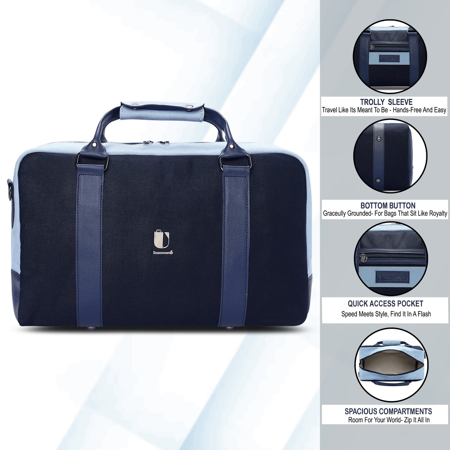 Contrast Cruise - Blue Bolt | Small Duffle Bag - Überpack