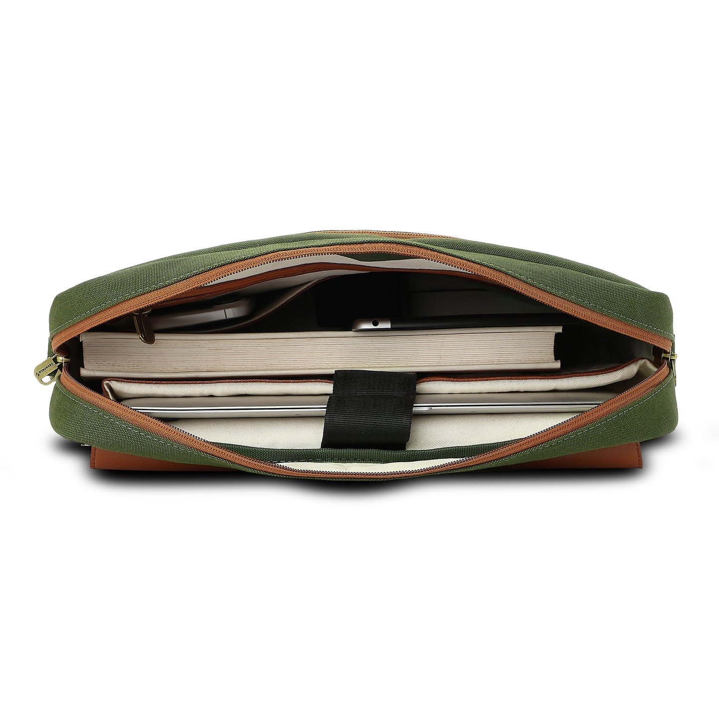 Soul Weave - Olive Green Meadow | Laptop Bag / Messenger Bag