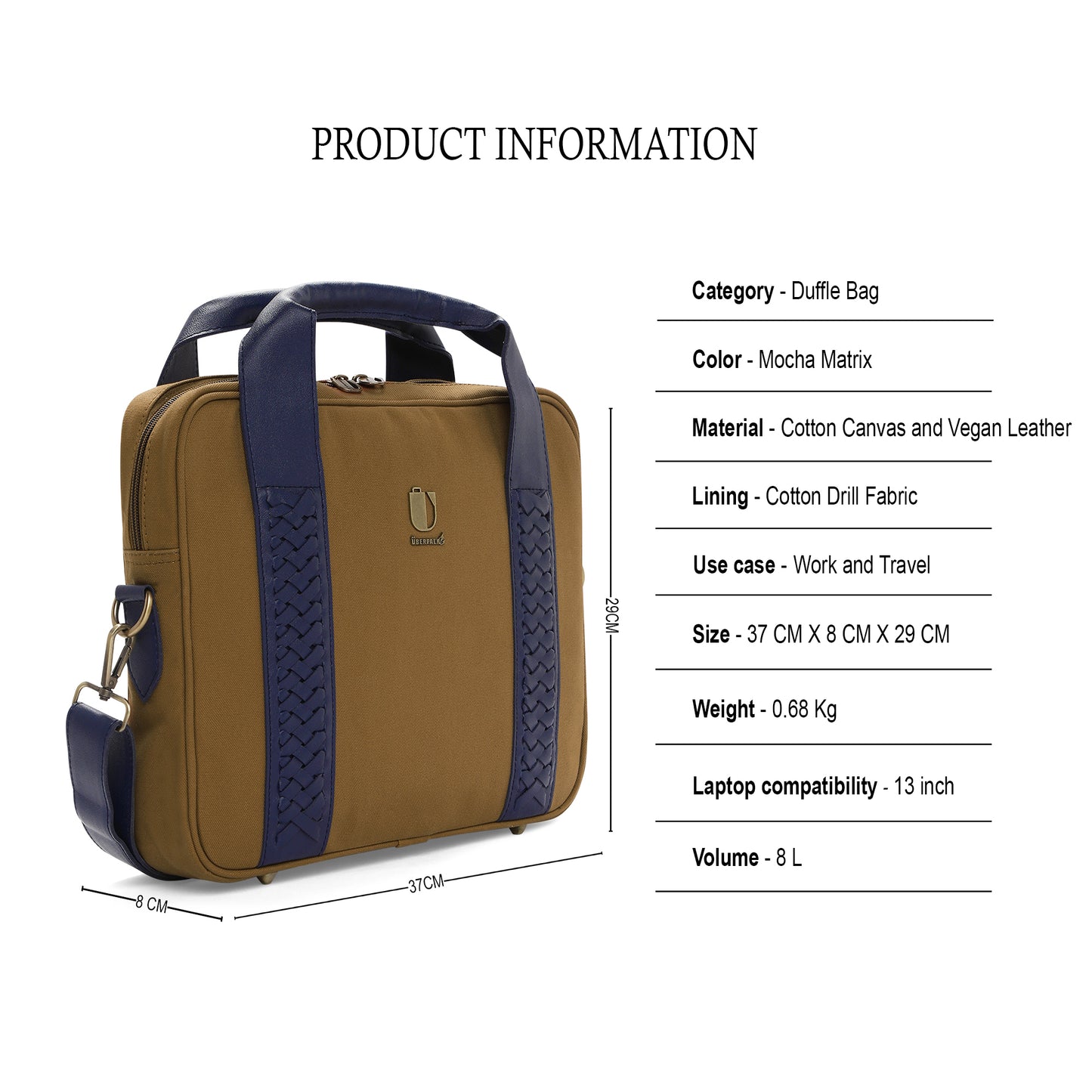 Cross Craft - Sahara Sky | Laptop Bag / Messenger Bag - Überpack