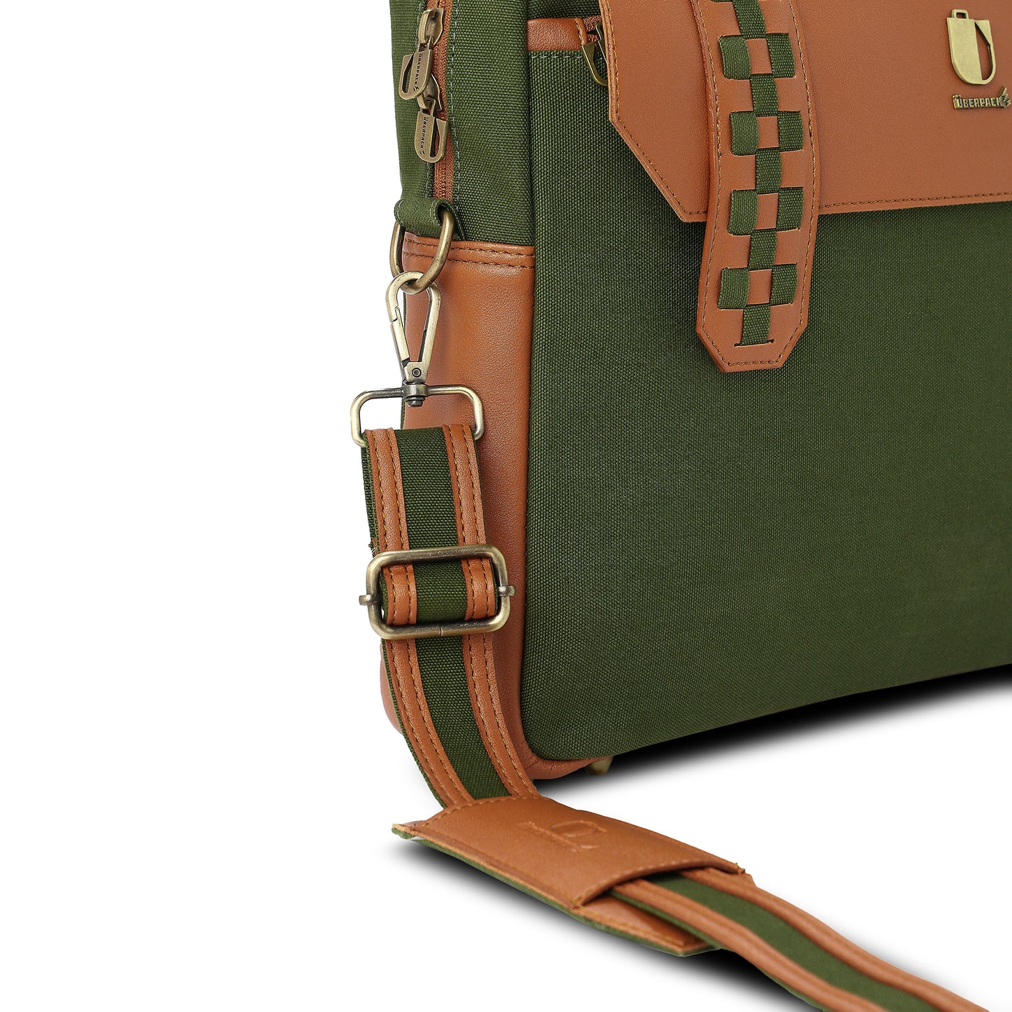 Soul Weave - Olive Green Meadow | Laptop Bag / Messenger Bag - Überpack