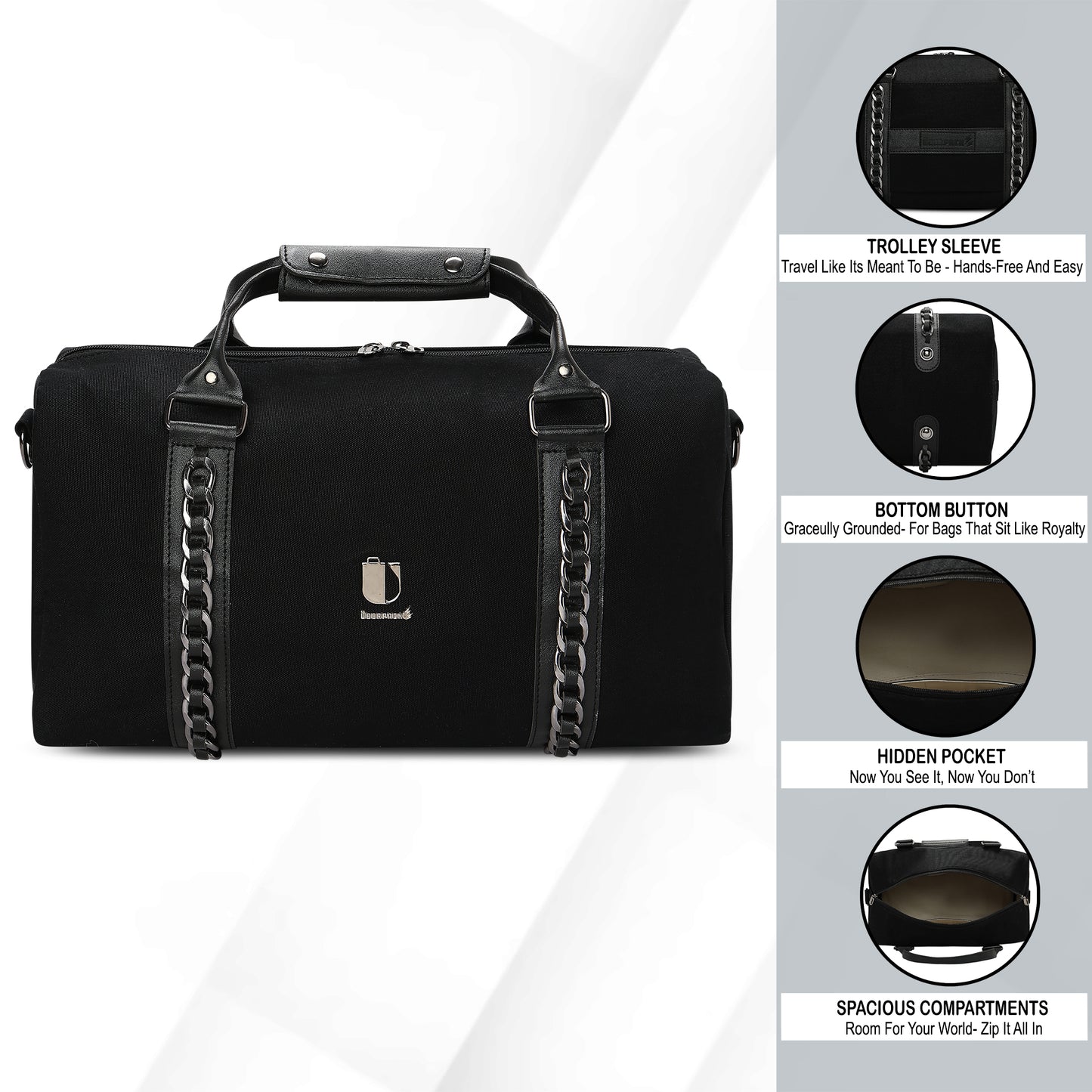 Soul Link - Obsidian Link | Small Duffle Bag / Soft Travel Companion - Überpack