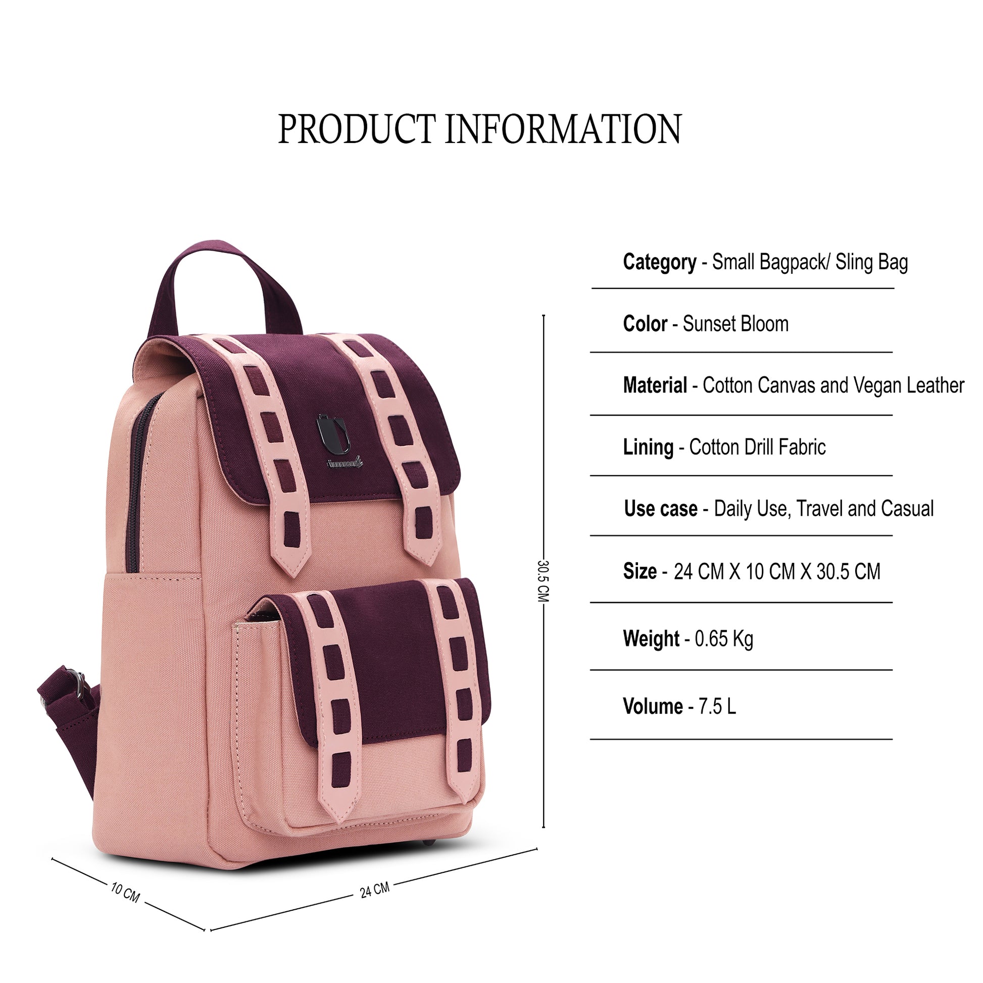 Pulse Pack - Sunset Bloom | Small Backpack / Sling Bag - Überpack