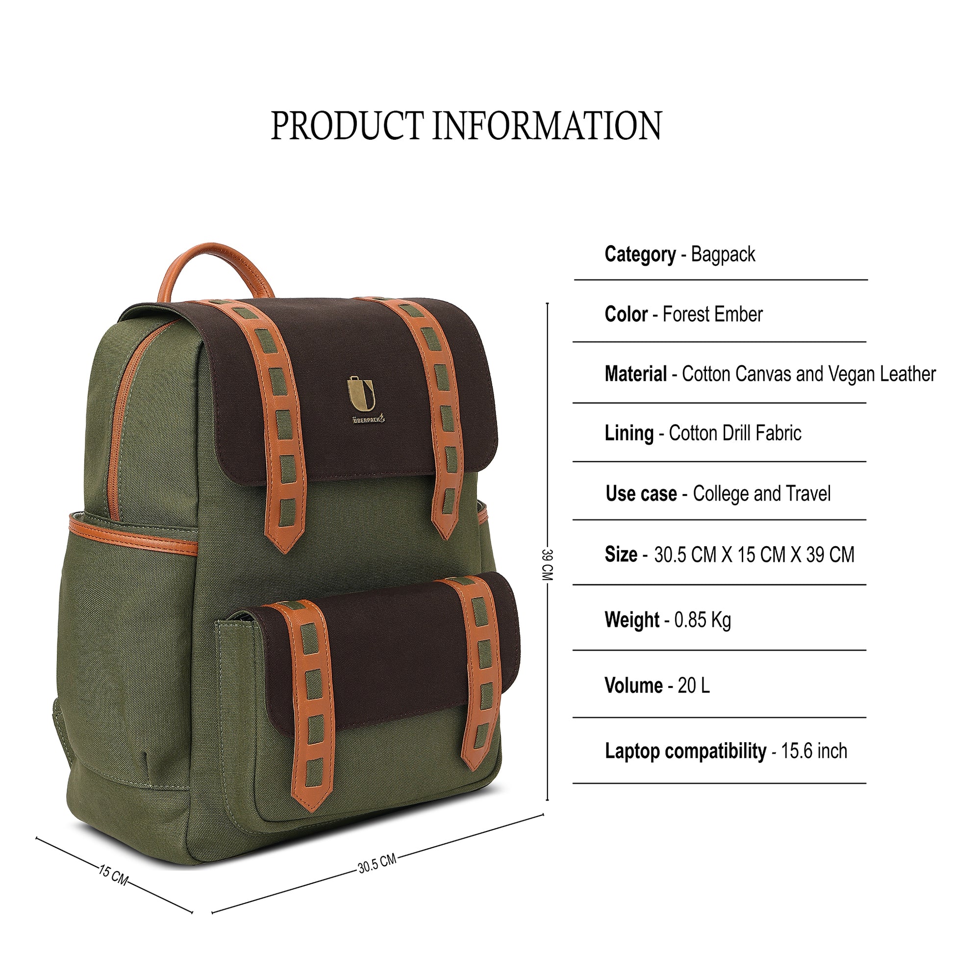 Vibe Pack - Forest Ember | Backpack - Überpack