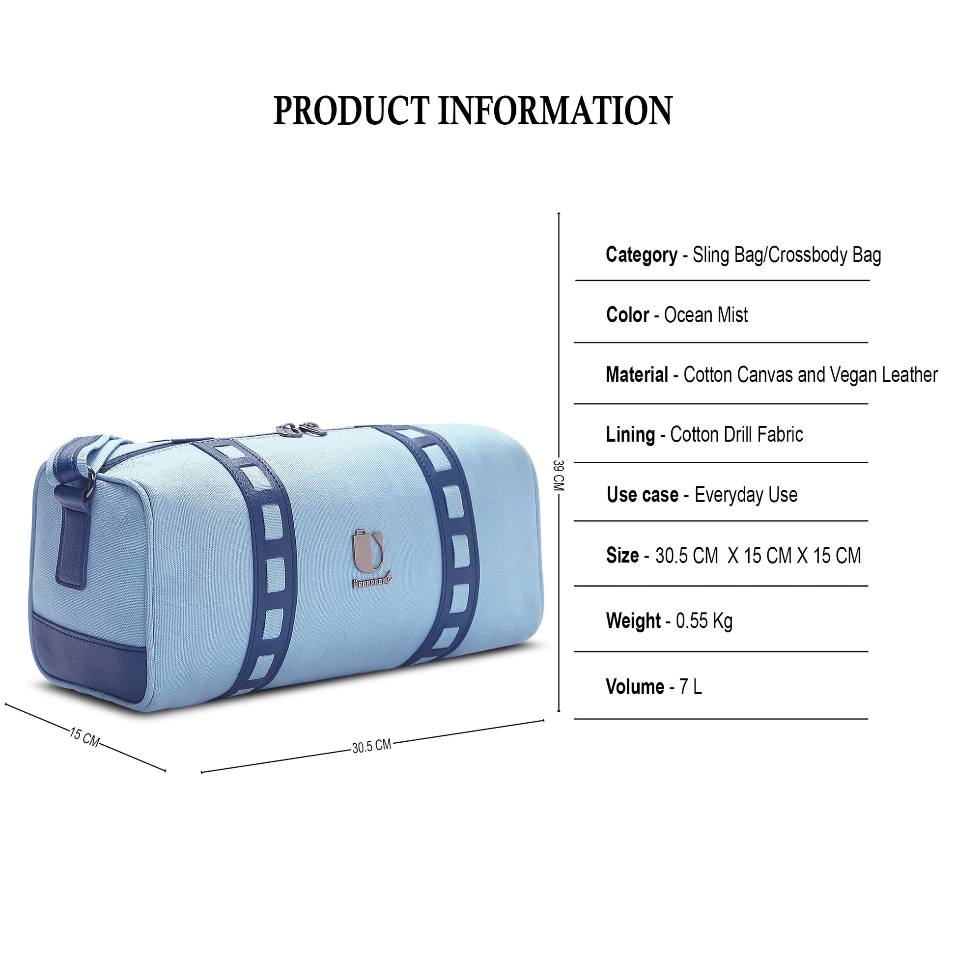 Palette Pulse -   Ocean Mist | Sling Bag / Crossbody Bag - Überpack