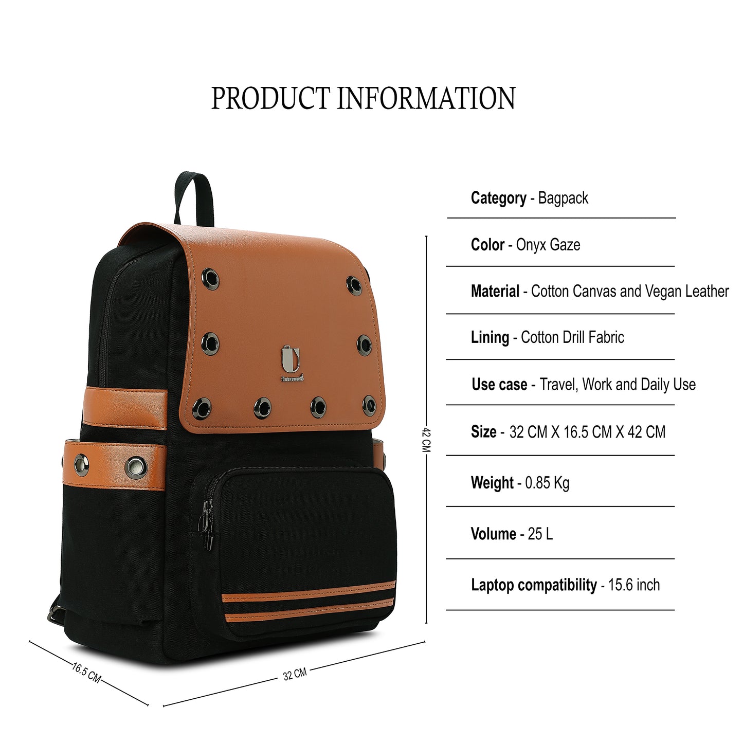 Eyelet Echo - Onyx Gaze | Backpack - Überpack