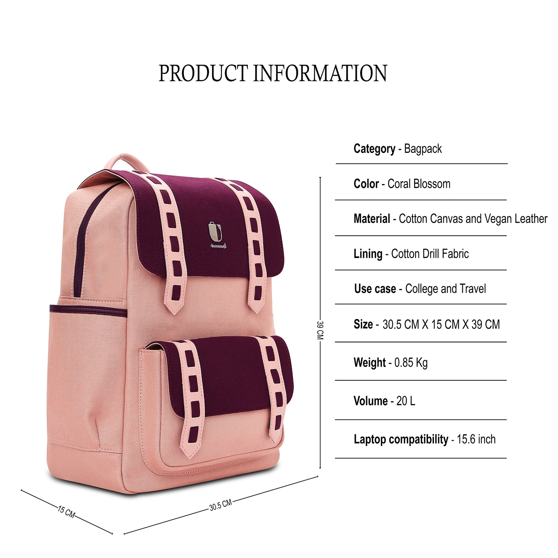 Vibe Pack - Coral Blossom | Backpack - Überpack