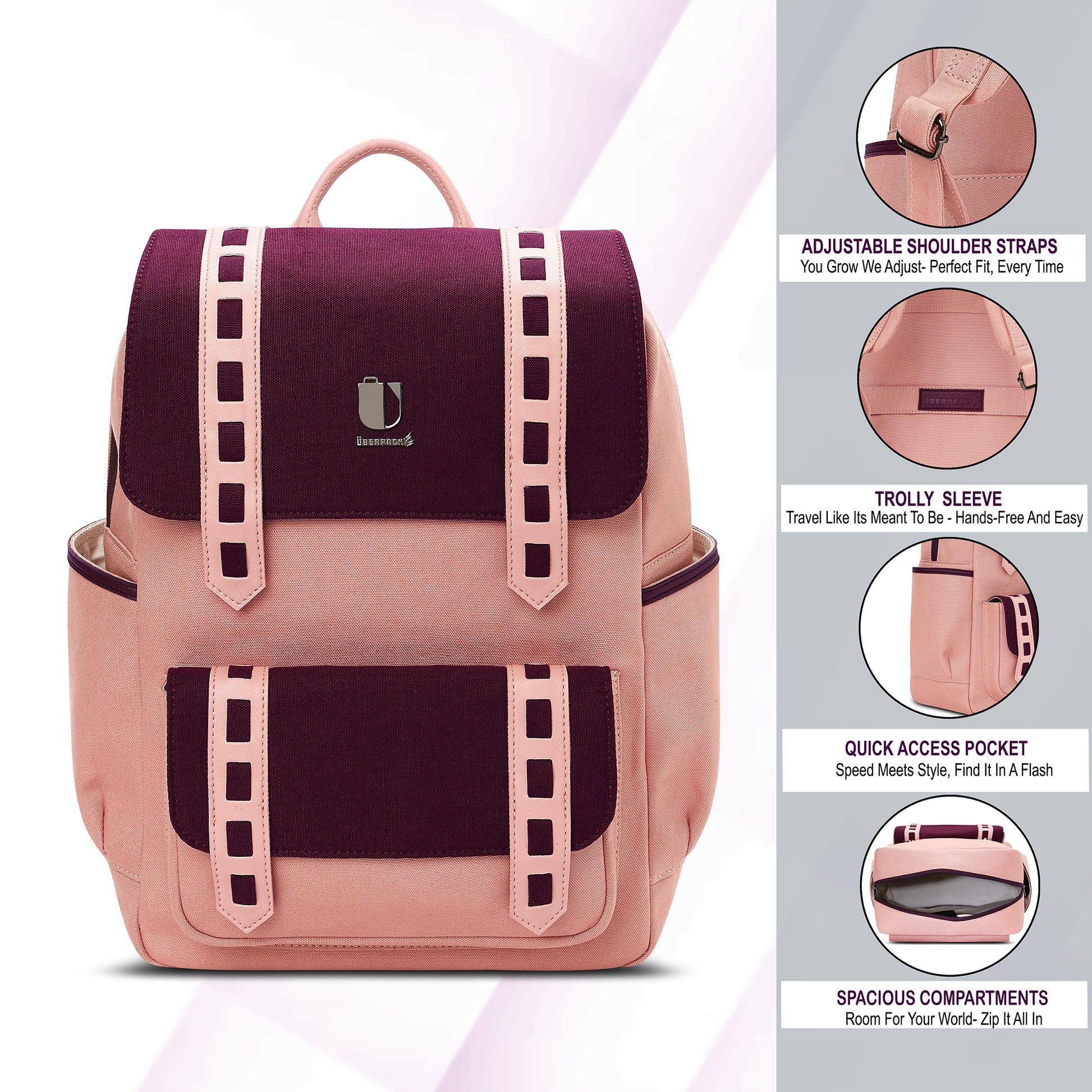 Vibe Pack - Coral Blossom | Backpack - Überpack