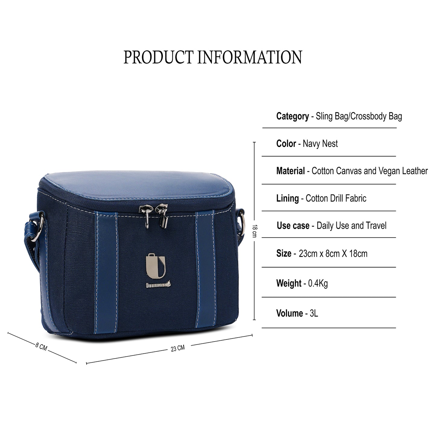 Stitch Muse - Navy Nest | Sling Bag / Crossbody - Überpack