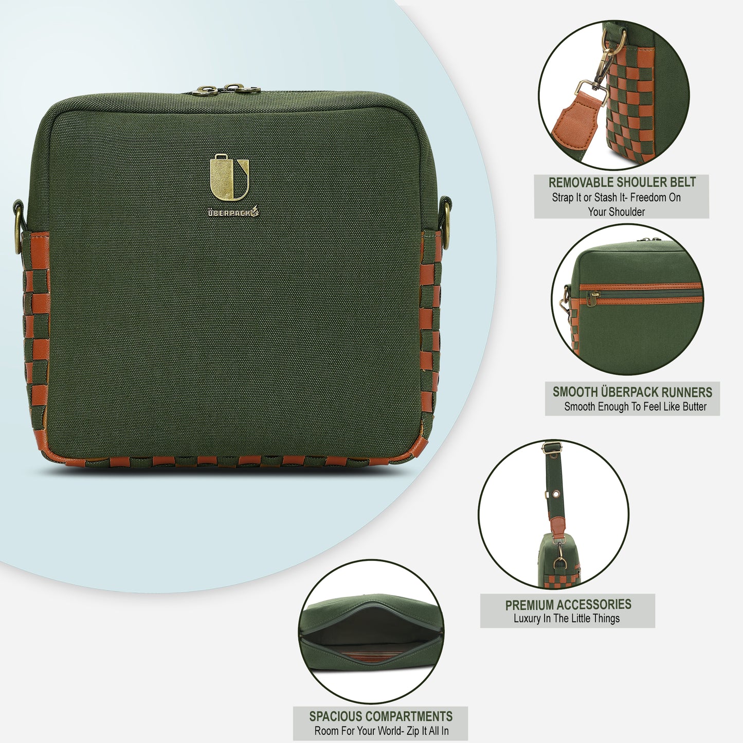 Spirit Weave - Forest Tan | Sling Bag / Crossbody Bag - Überpack