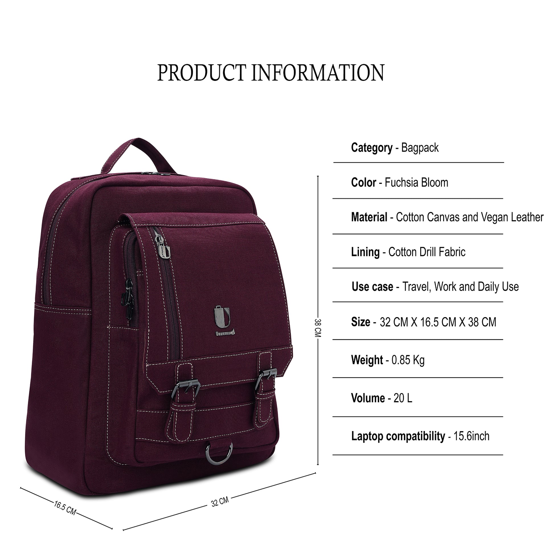 Thread Thrive - Fuchsia Bloom | Backpack - Überpack