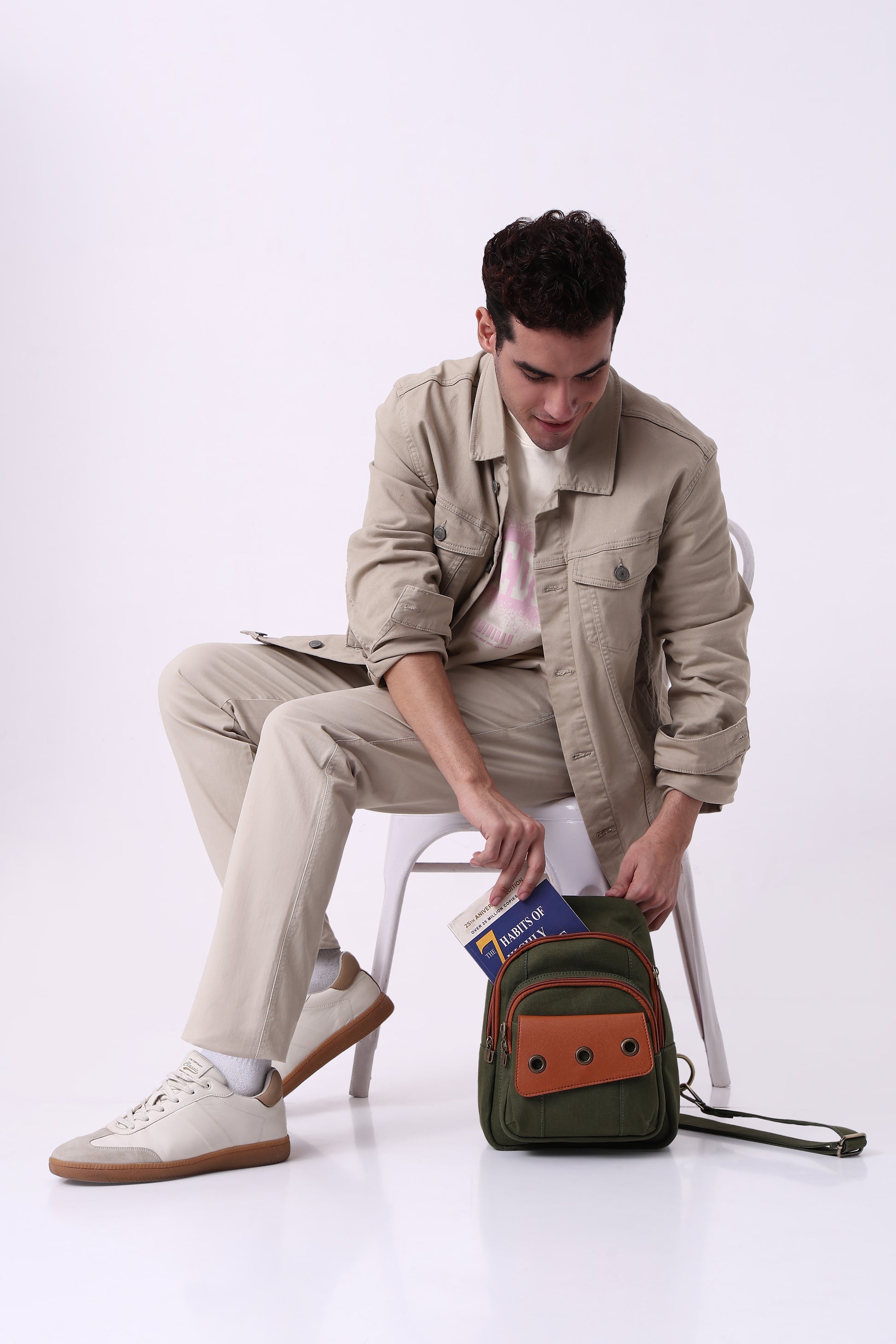 Vision Vibe - Verdant Vision | Small Backpack / Convertible Crossbody - Überpack