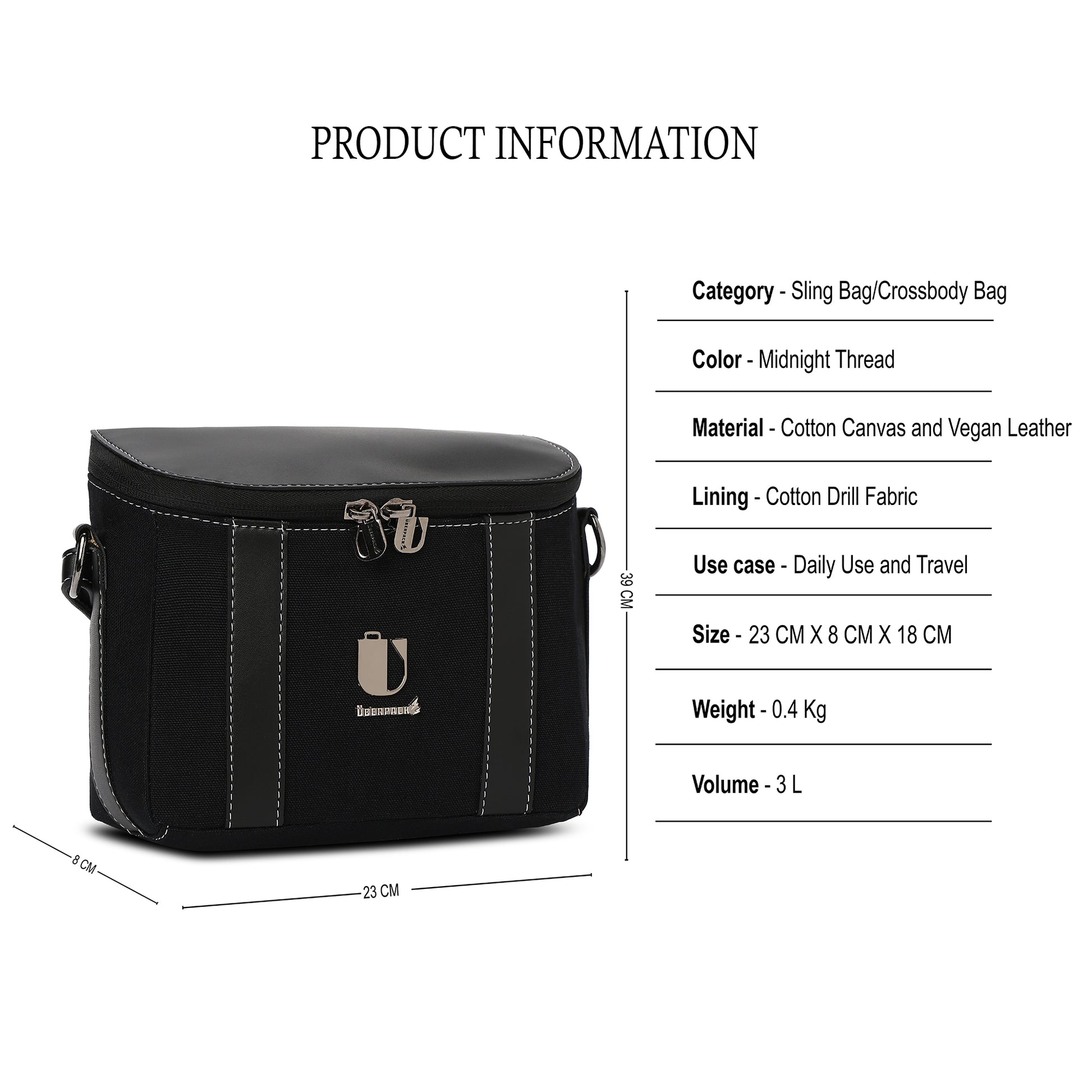 Stitch Muse - Midnight Thread | Sling Bag / Crossbody - Überpack