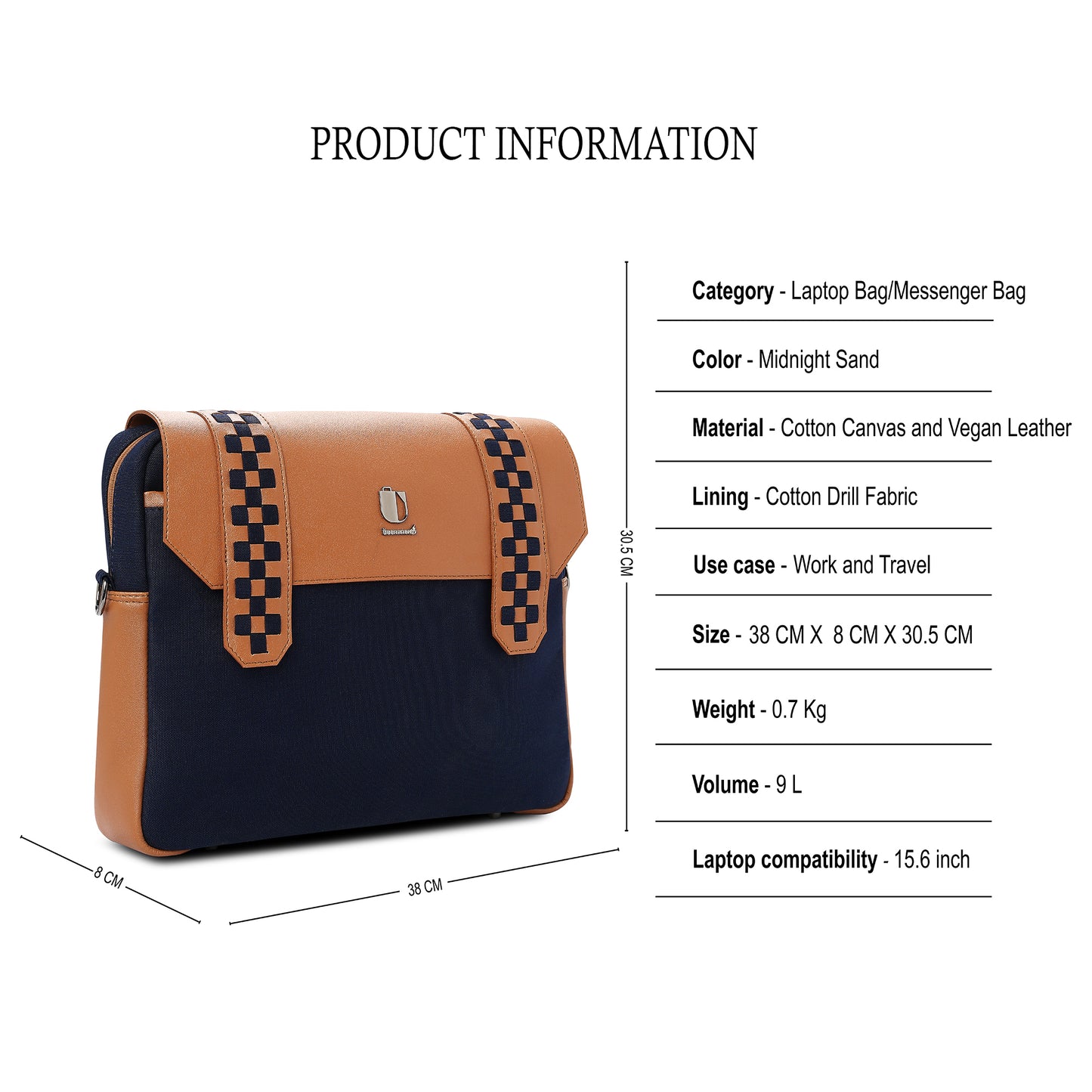 Soul Weave - Midnight Sand | Laptop Bag / Messenger Bag - Überpack