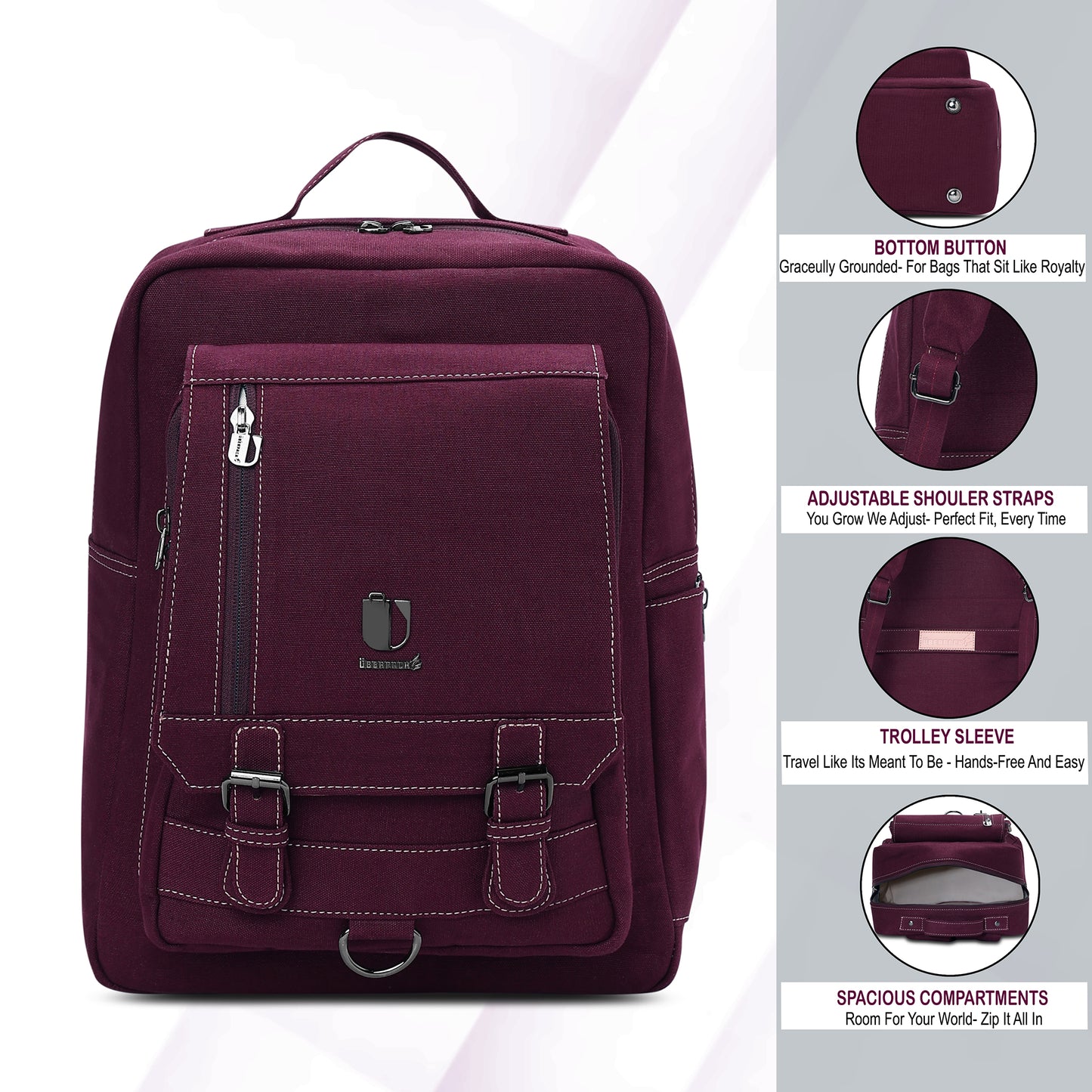Thread Thrive - Fuchsia Bloom | Backpack - Überpack