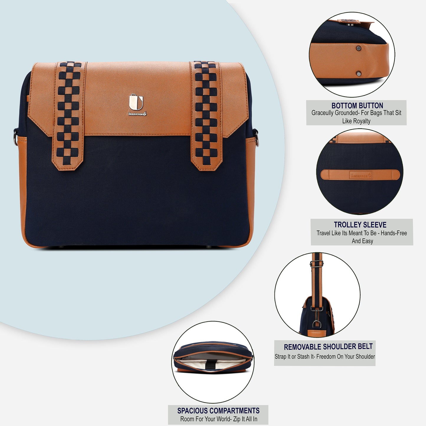 Soul Weave - Midnight Sand | Laptop Bag / Messenger Bag - Überpack