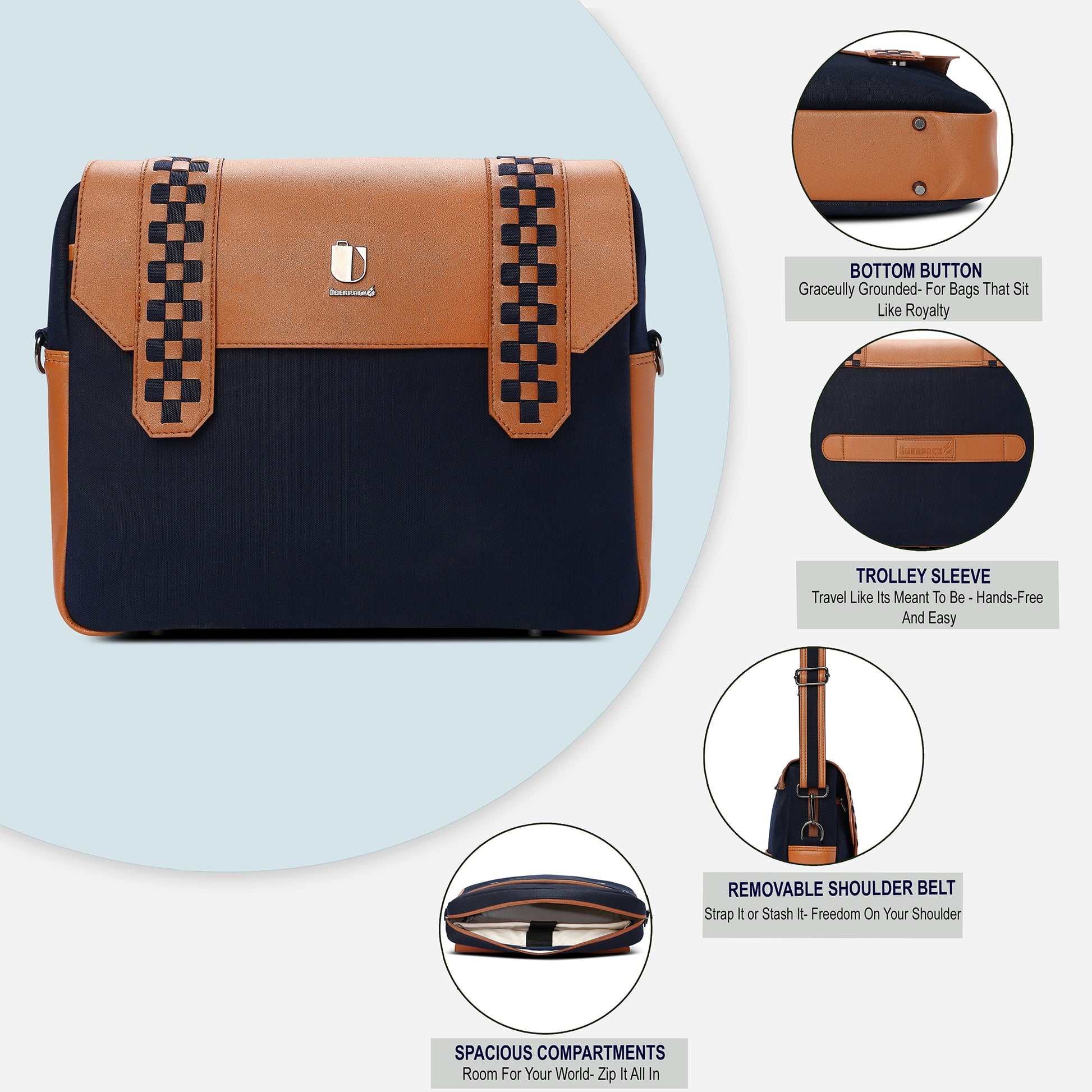 Soul Weave - Midnight Sand | Laptop Bag / Messenger Bag - Überpack