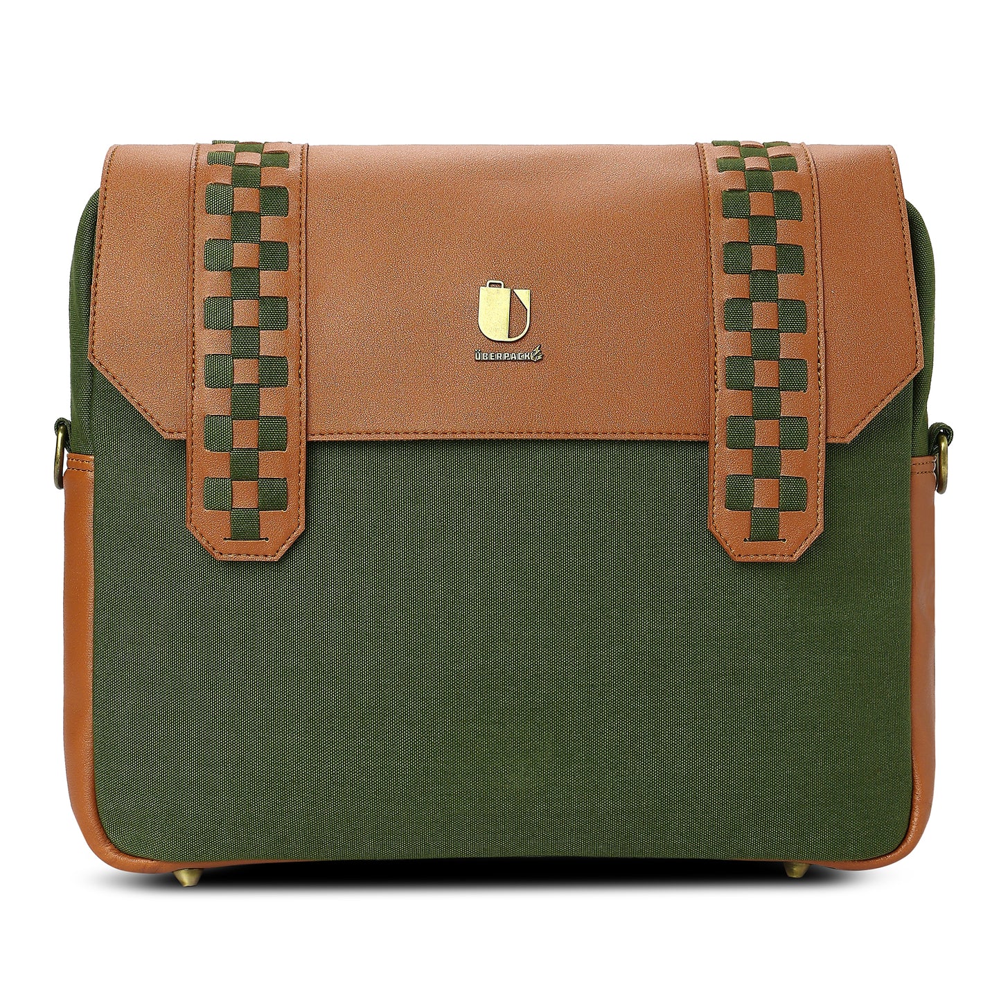 Soul Weave - Olive Green Meadow | Laptop Bag / Messenger Bag - Überpack