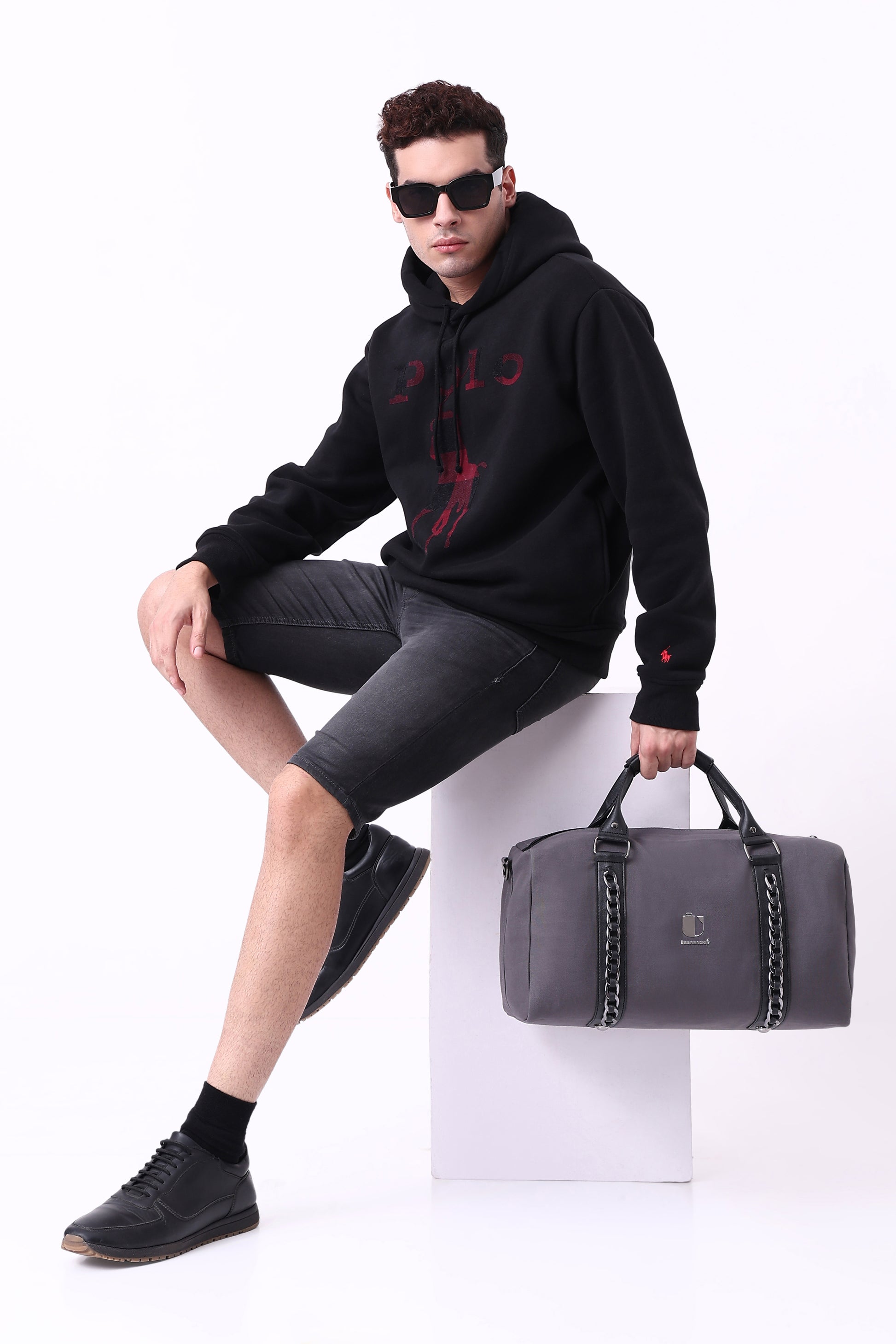 Soul Link - Steel Charcoal | Small Duffle Bag / Soft Travel Companion - Überpack