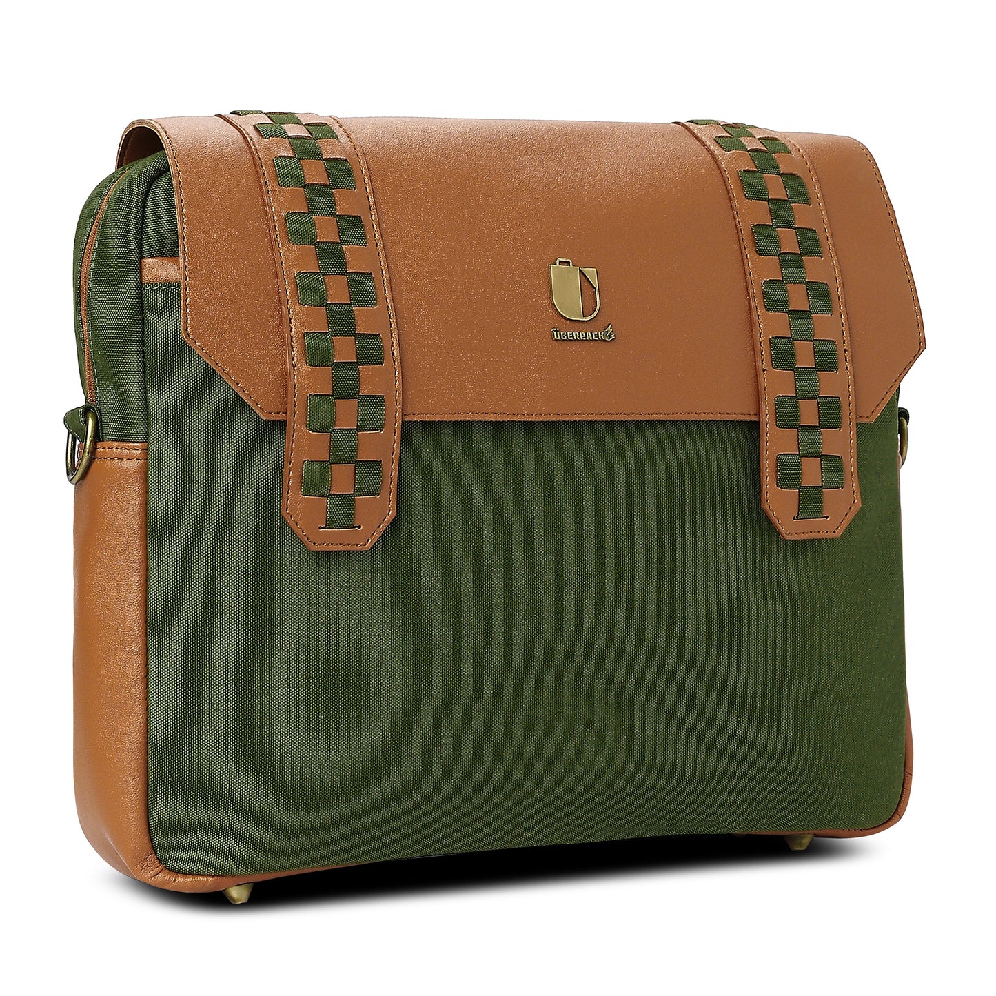 Soul Weave - Olive Green Meadow | Laptop Bag / Messenger Bag - Überpack