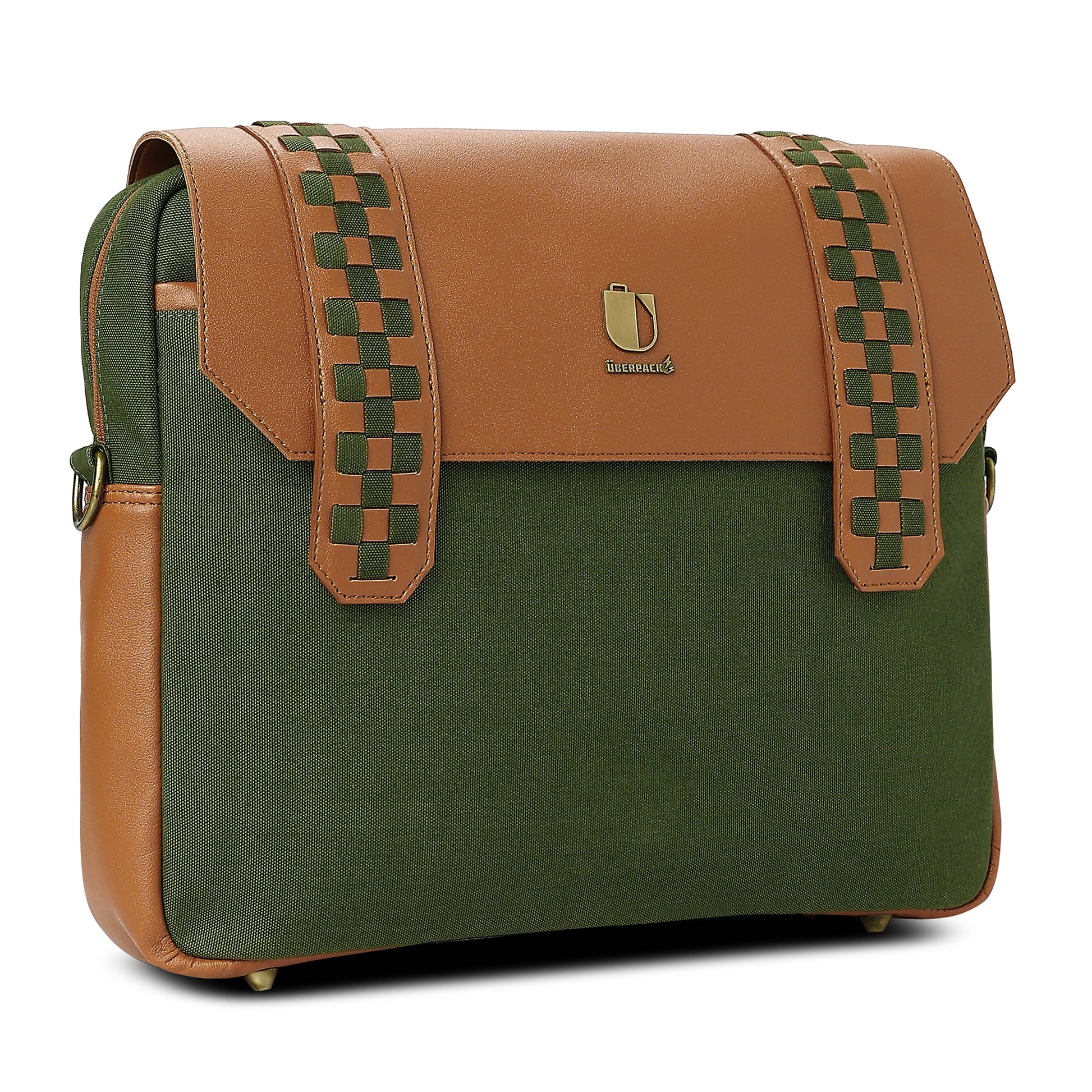 Soul Weave - Olive Green Meadow | Laptop Bag / Messenger Bag - Überpack