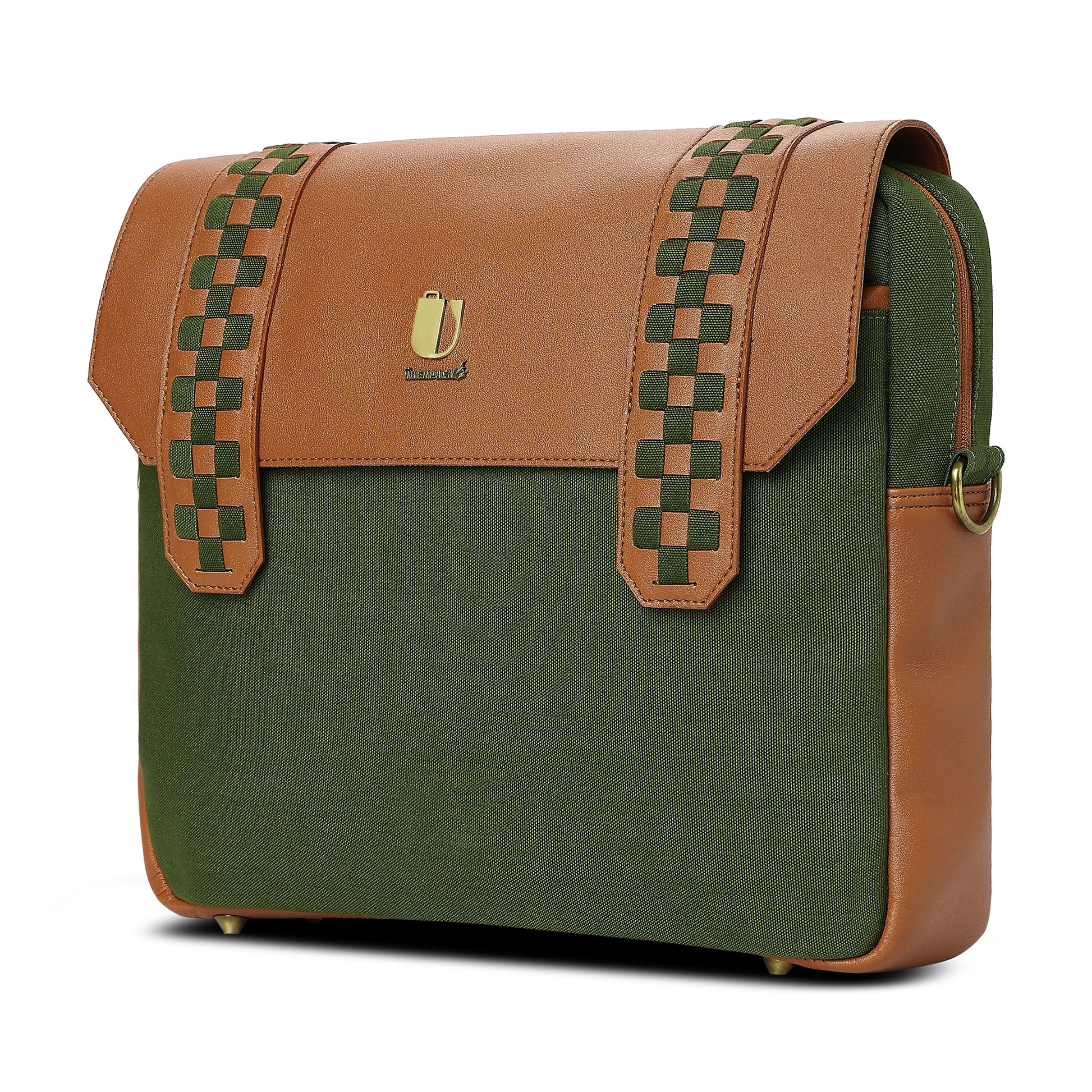 Soul Weave - Olive Green Meadow | Laptop Bag / Messenger Bag - Überpack